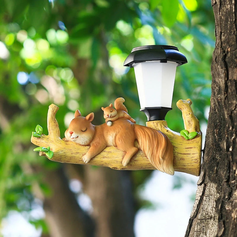 luminaria Estátua ao ar livre com LED solar